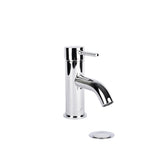 ITA-30.352- Italia Single Handle Single Hole Euro Bathroom Faucet in Chrome