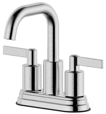 Concorde 4 inch Centerset Bathroom Faucet with Plastic Drain in Brushed Nickel