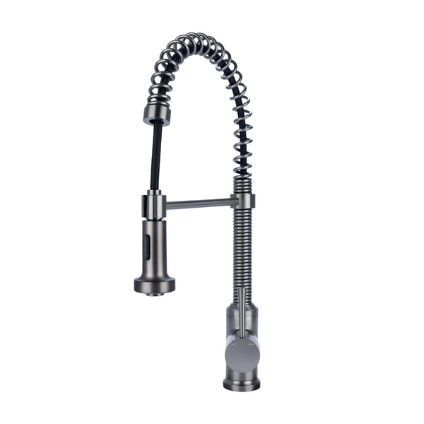Fontaine by Italia Residential Spring Kitchen Faucet with Cone Sprayer