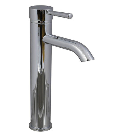 Brienza Moncalieri Vessel Sink Filler Faucet with Push Pop Drain in Chrome - BRN-MCRVF-CP