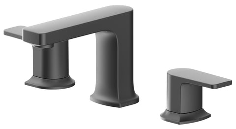 Chatelet Double Handle 8 in. Widespread Bathroom Faucet with Drain in Matte Black - MFF-CHAW8-MB
