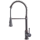 Fontaine by Italia Residential Spring Faucet with 2 Spray Heads and Deck Plate in Oil Rubbed Bronze