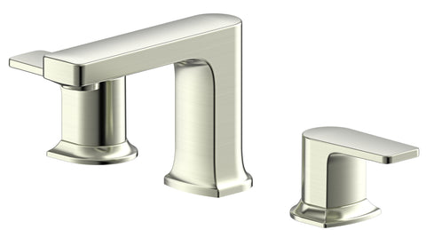 Chatelet Double Handle 8 in. Widespread Bathroom Faucet with Drain in Brushed Nickel - MFF-CHAW8-BN
