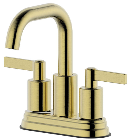 Concorde 4 inch Centerset Bathroom Faucet with Plastic Drain in Gold Finish