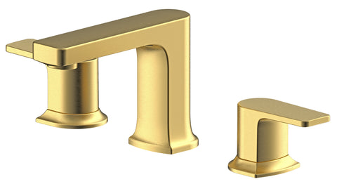 Chatelet Double Handle 8 in. Widespread Bathroom Faucet with Drain in Gold - MFF-CHAW8-GLD