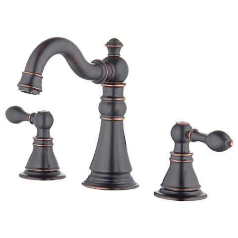 Bagneux Traditional 8 in. Widespread Bathroom Faucet in Oil Rubbed Bronze - MFF-BGW8-ORB