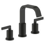 Saint-Lazare 2-Handle 8 in widespread Bathroom Faucet with Ribbon Spout in Matte Black