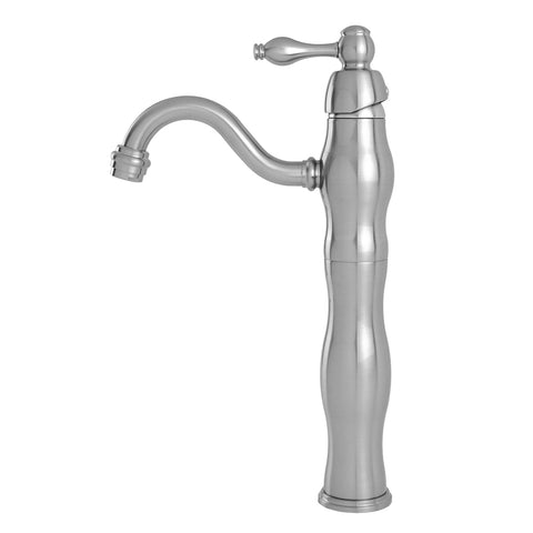S-Series Victorian Single Hole Single-Handle Vessel Bathroom Faucet in Brushed Nickel