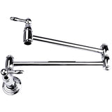 Traditional Wall-Mount Pot Filler in Chrome