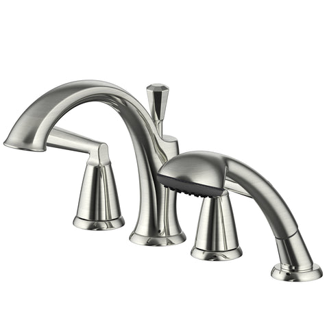 Roman Tub Faucets - Get a Modern Deck Mounted Tub Filler Faucet Tagged with-hand-spray Roman Tub Faucets - Get a Modern Deck Mounted Tub Filler Faucet Tagged with-hand-spray