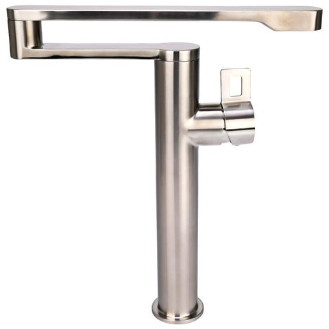 S-Series Deck-Mounted Single-Handle, Single-Hole Kitchen Pot Filler in Real Stainless Steel
