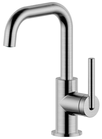 Concorde Single Handle Single-Hole Bathroom Faucet with Drain in Brushed Nickel
