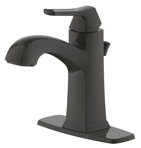 Fontaine by Italia Opéra Single Handle 1 or 3 hole Centerset Bathroom Faucet in Matte Black
