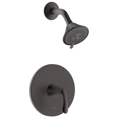 Arts et Métiers Single Handle, Shower Trim Set with Rough-in Valve in Oil Rubbed Bronze - MFF-AMS-ORB
