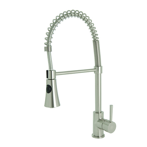 S-Series Residential Spring Coil Kitchen Faucet Brushed Nickel