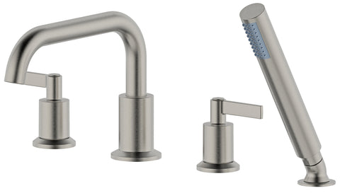 Concorde Roman Tub Filler Faucet with Hand Shower in Brushed Nickel
