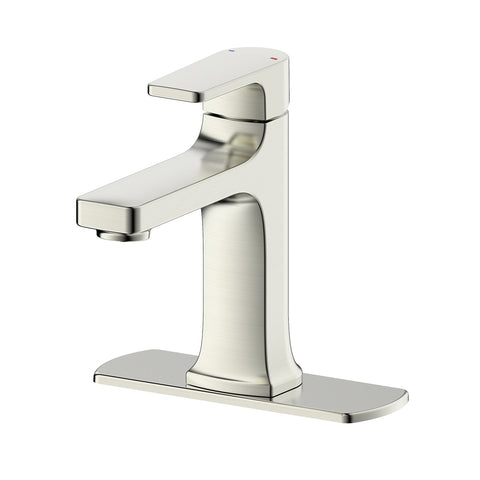 Chatelet Single-Handle 1 or 3 Hole 4 in centerset Bathroom Faucet in Brushed Nickel - MFF-CHAC1-BN