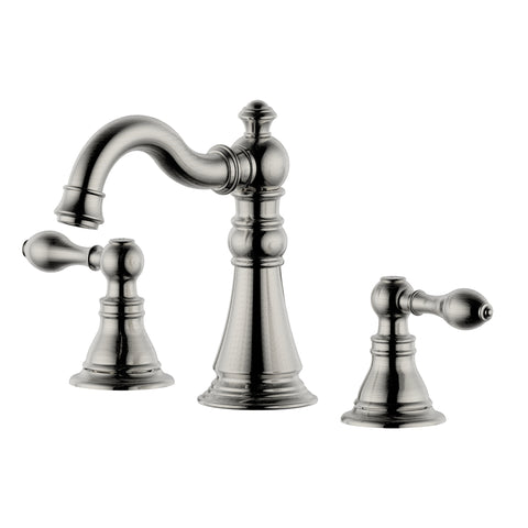 Bagneux Traditional 8 in. Widespread Bathroom Faucet in Brushed Nickel - MFF-BGW8-BN
